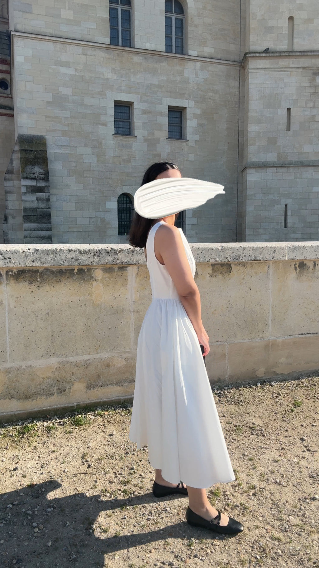Robe ALBA blanche en coton